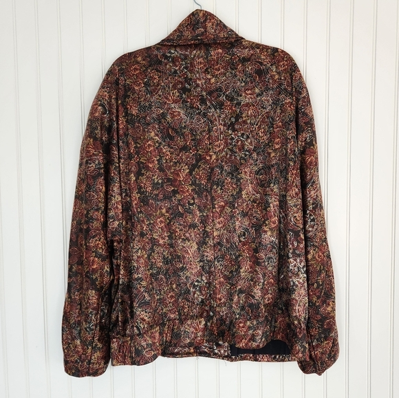 Vintage Pacific I.D. Floral Puffer Button Front Blazer Jacket OS - Picture 5 of 7